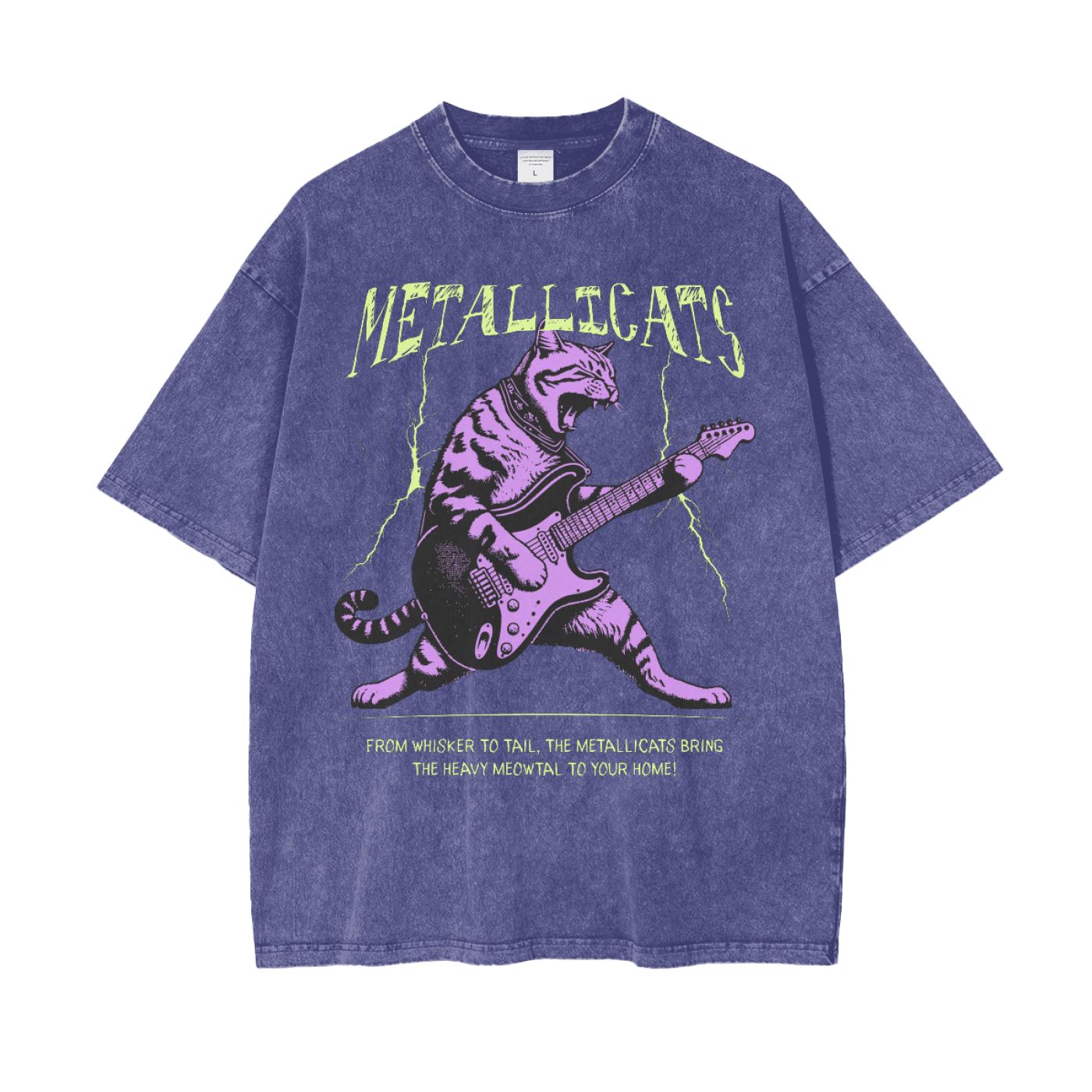 Metallicats Snow Washed T-Shirt Goth Cloth Co.