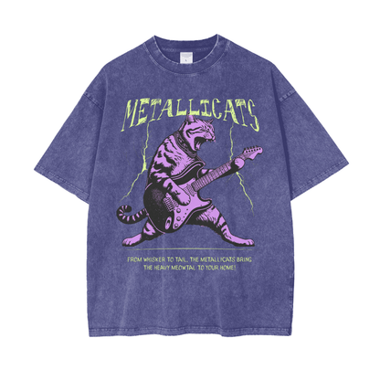 Metallicats Snow Washed T-Shirt Goth Cloth Co.