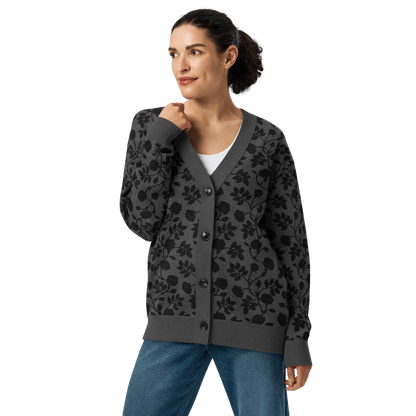Midnight Bloom Knit Cardigan Goth Cloth Co.