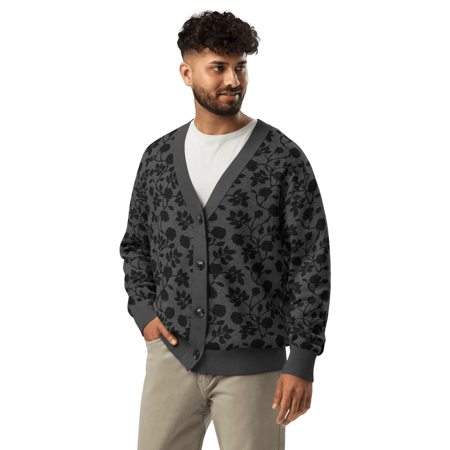 Midnight Bloom Knit Cardigan Goth Cloth Co.