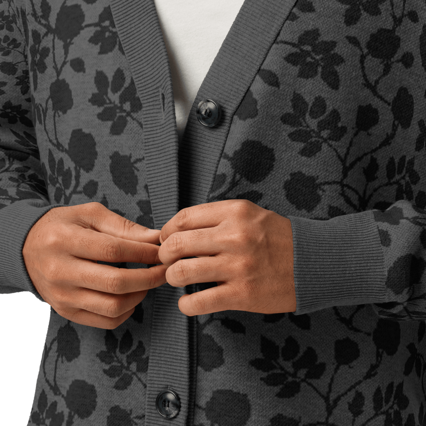 Midnight Bloom Knit Cardigan Goth Cloth Co.
