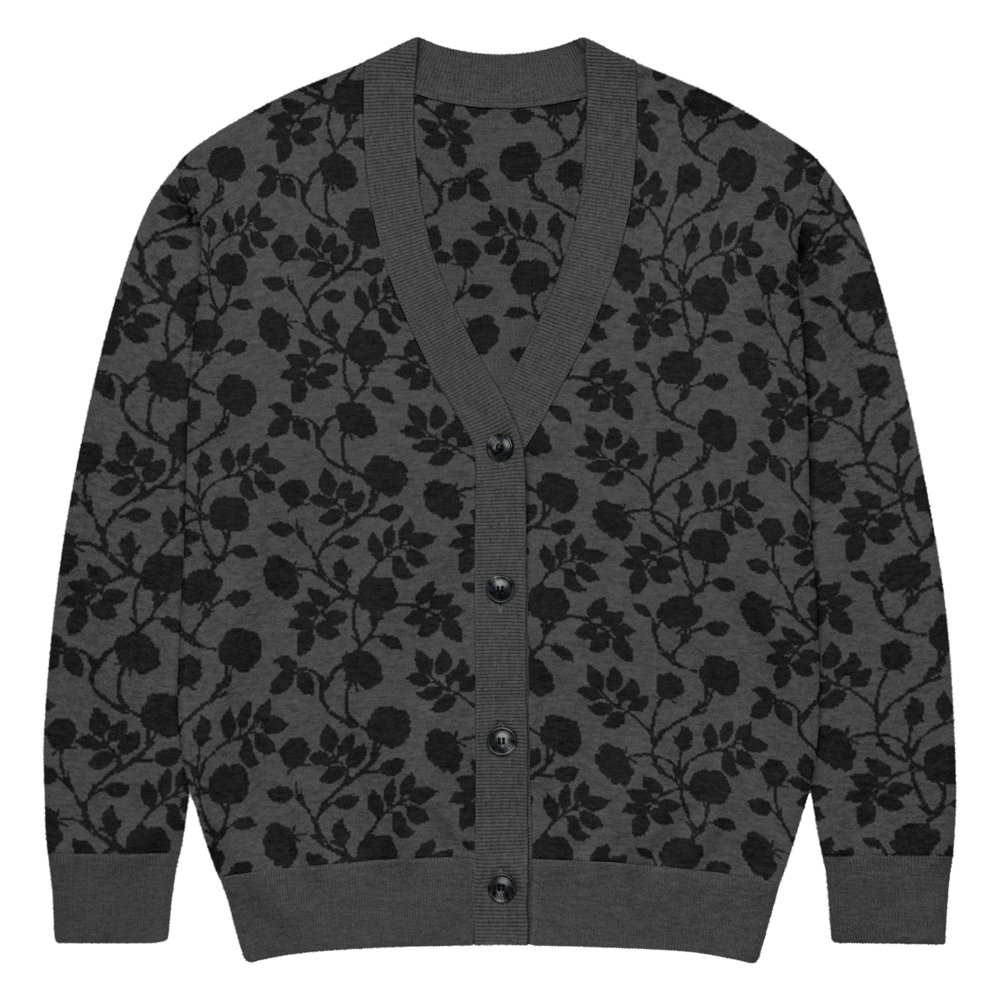 Midnight Bloom Knit Cardigan Goth Cloth Co.