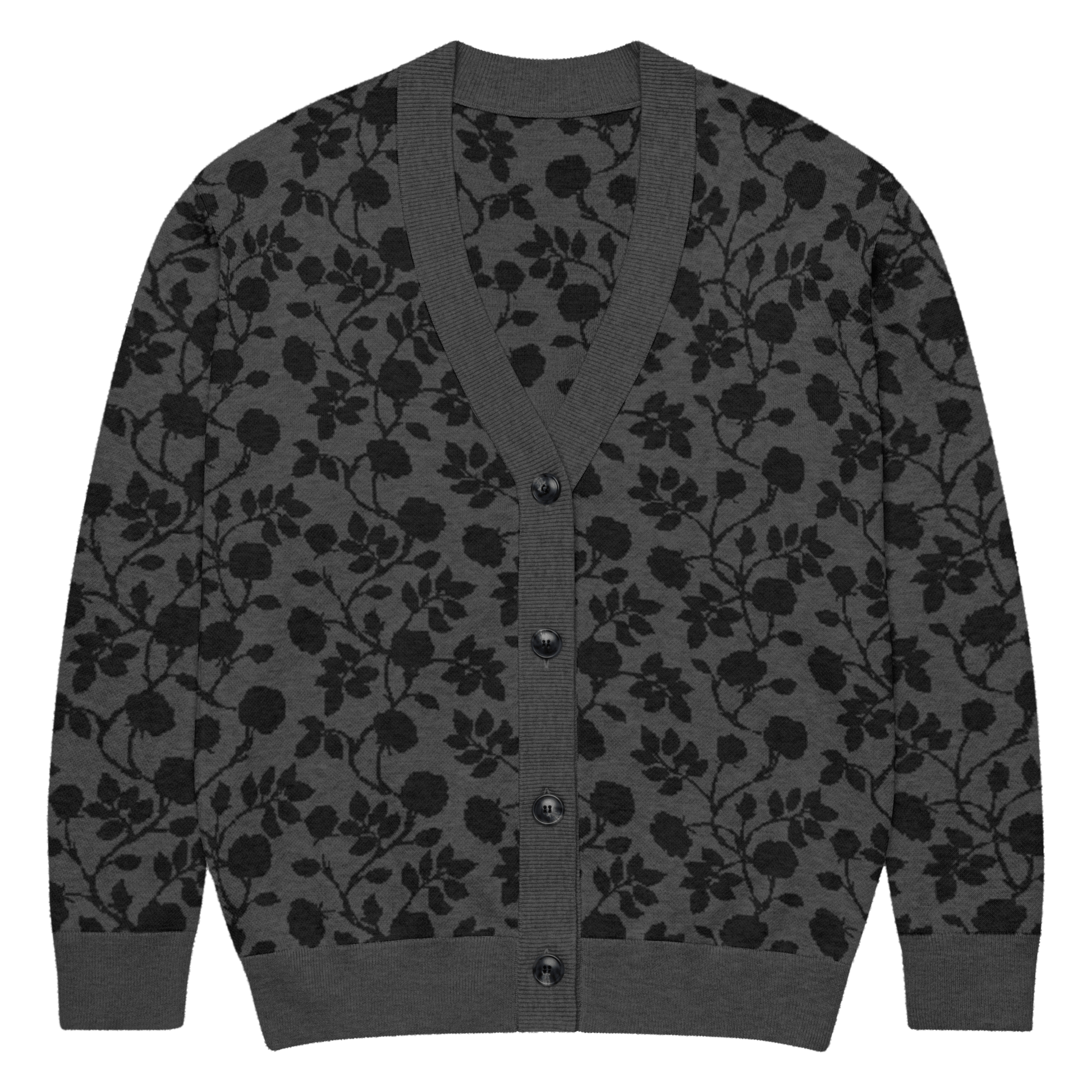 Midnight Bloom Knit Cardigan Goth Cloth Co.