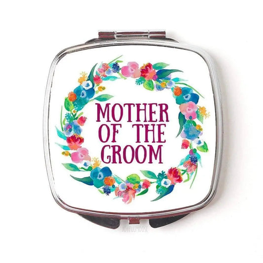 Mother of the Groom Compact Mirror - Wedding Party Accessories Joyful Moose