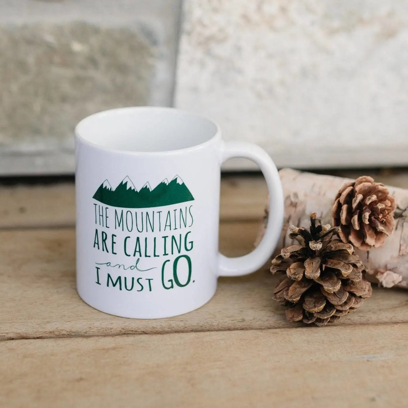 Mountain Coffee Mug – Ceramic Rocky Mountain Mug | Dishwasher Safe, Camping Gift Joyful Moose