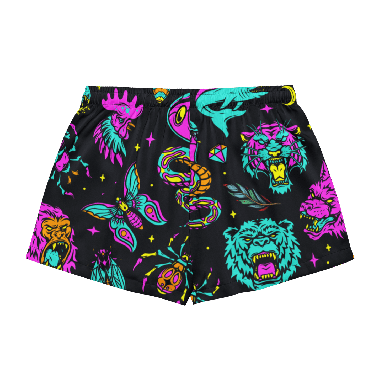 Neon Traditional Silky Pajama Shorts Goth Cloth Co.