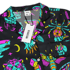 Neon Traditional Silky Pajama Top Goth Cloth Co.