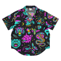 Neon Traditional Silky Pajama Top Goth Cloth Co.