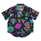 Neon Traditional Silky Pajama Top Goth Cloth Co.