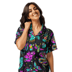 Neon Traditional Silky Pajama Top Goth Cloth Co.