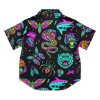 Neon Traditional Silky Pajama Top Goth Cloth Co.