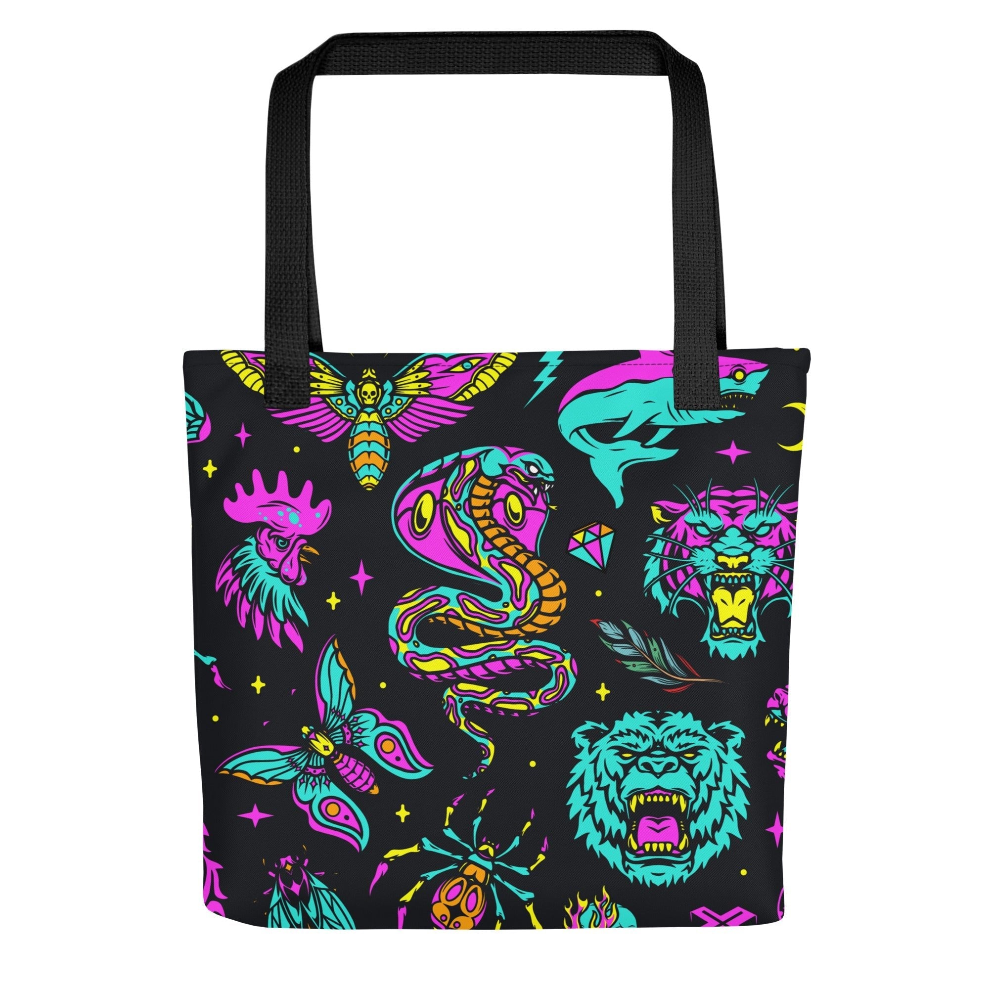 Neon Traditional Tote Bag Goth Cloth Co.