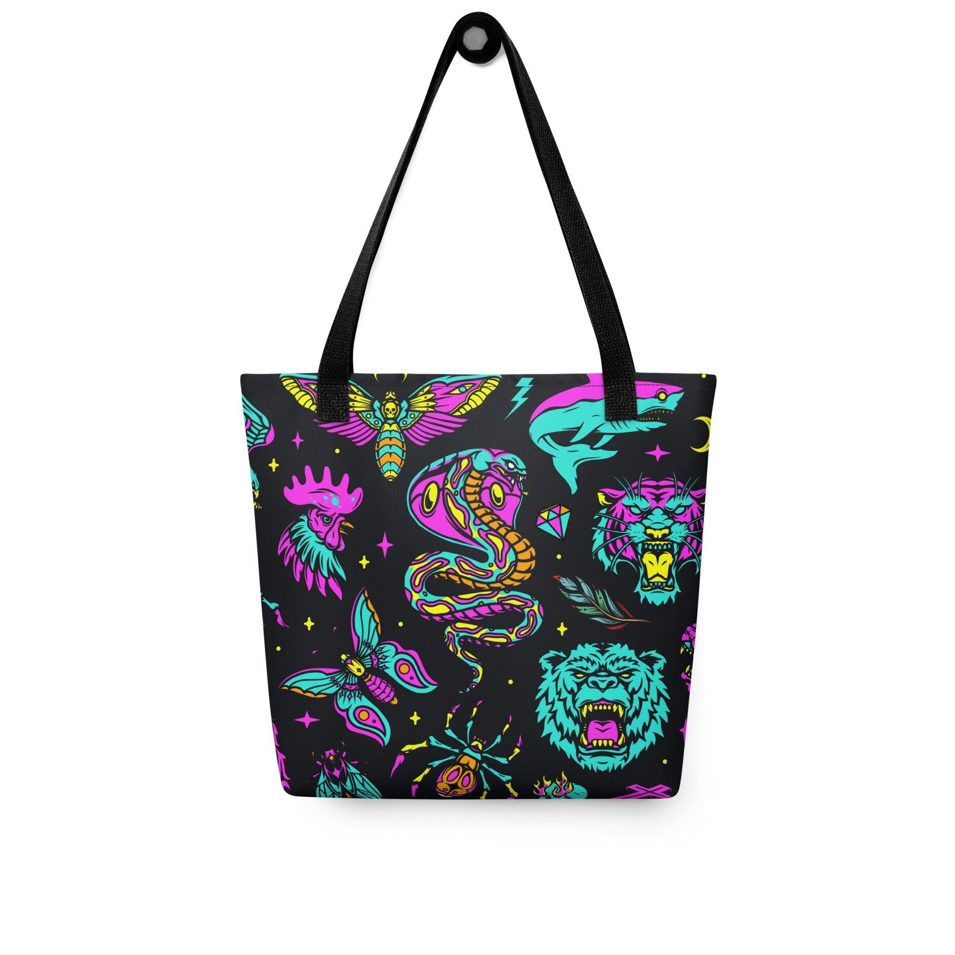 Neon Traditional Tote Bag Goth Cloth Co.