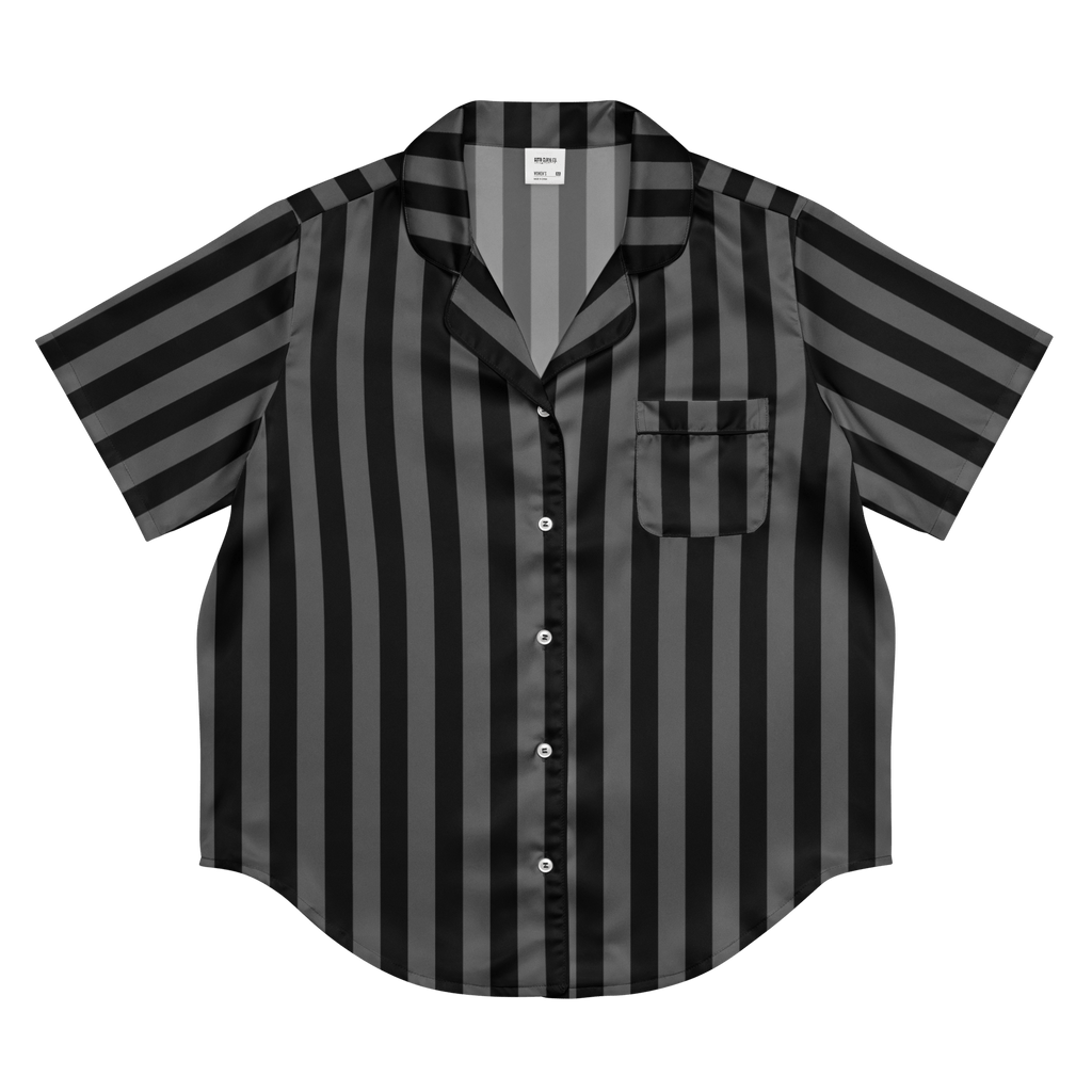 Nevermore Nights Silky Pajama Top Goth Cloth Co.