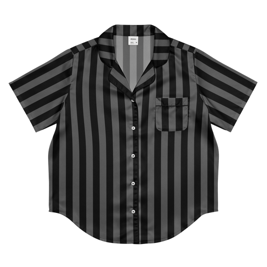 Nevermore Nights Silky Pajama Top Goth Cloth Co.