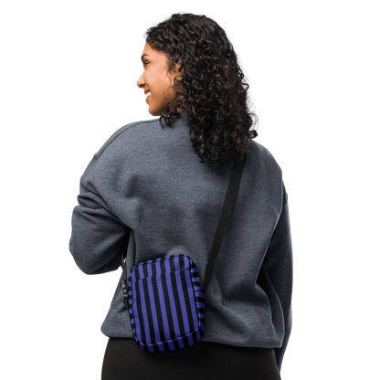 Nevermore Days Striped Crossbody Bag Goth Cloth Co.