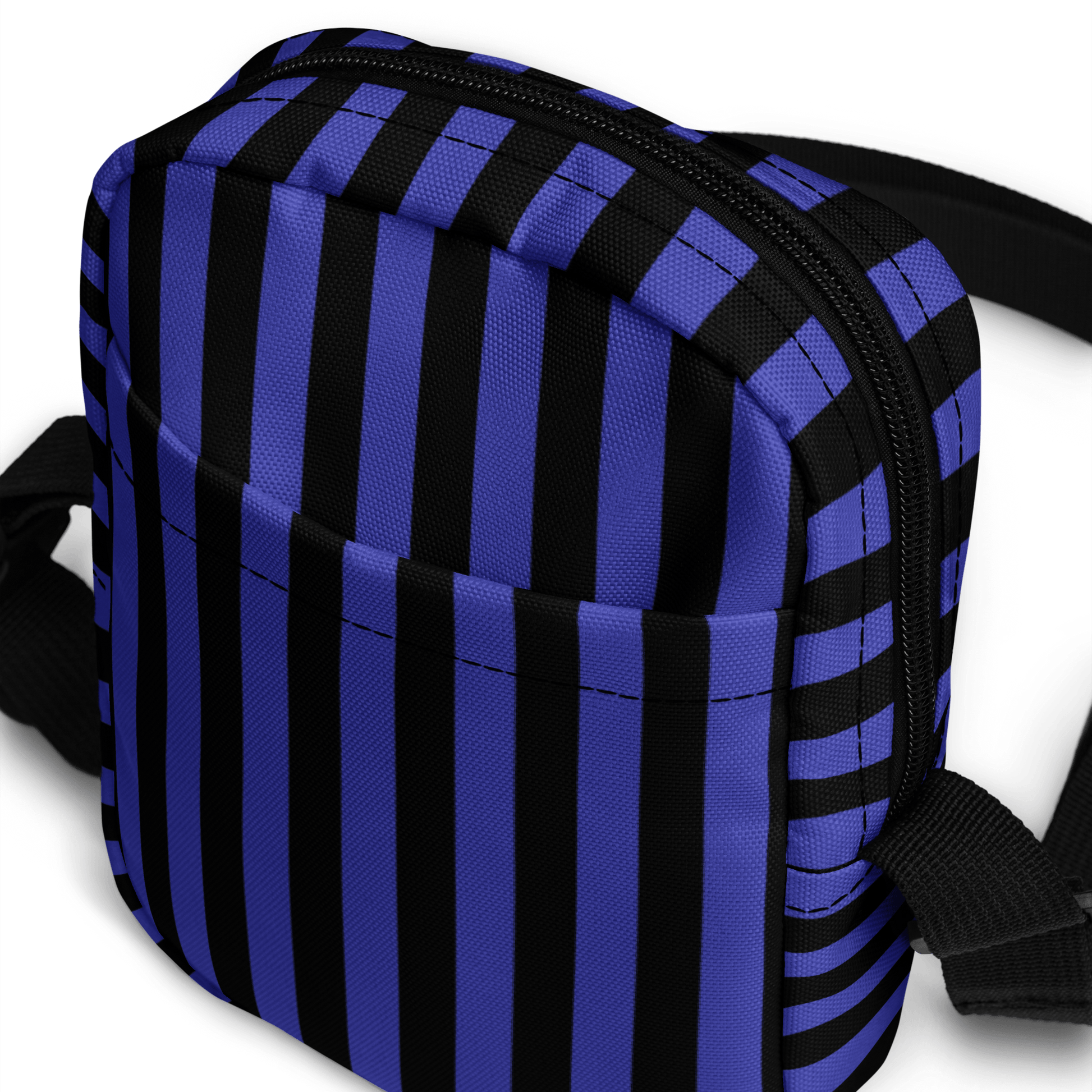 Nevermore Days Striped Crossbody Bag Goth Cloth Co.