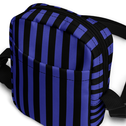 Nevermore Days Striped Crossbody Bag Goth Cloth Co.