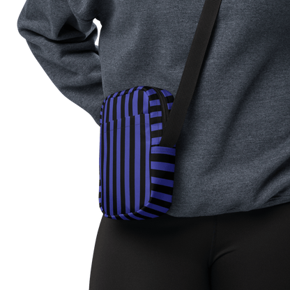Nevermore Days Striped Crossbody Bag Goth Cloth Co.