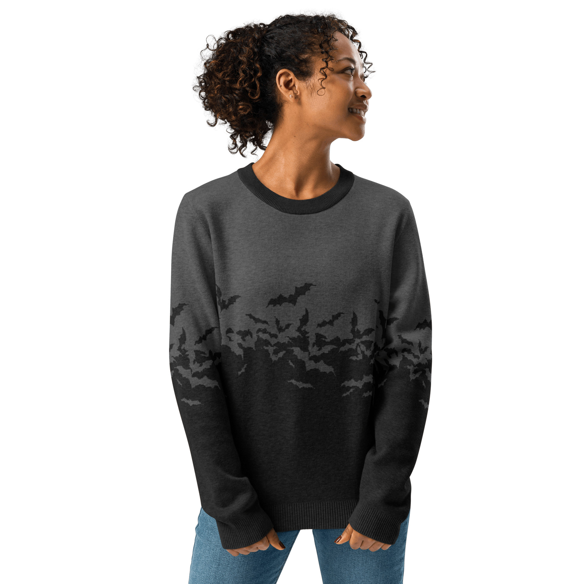 Night Swarm Knit Crewneck Sweater Goth Cloth Co.