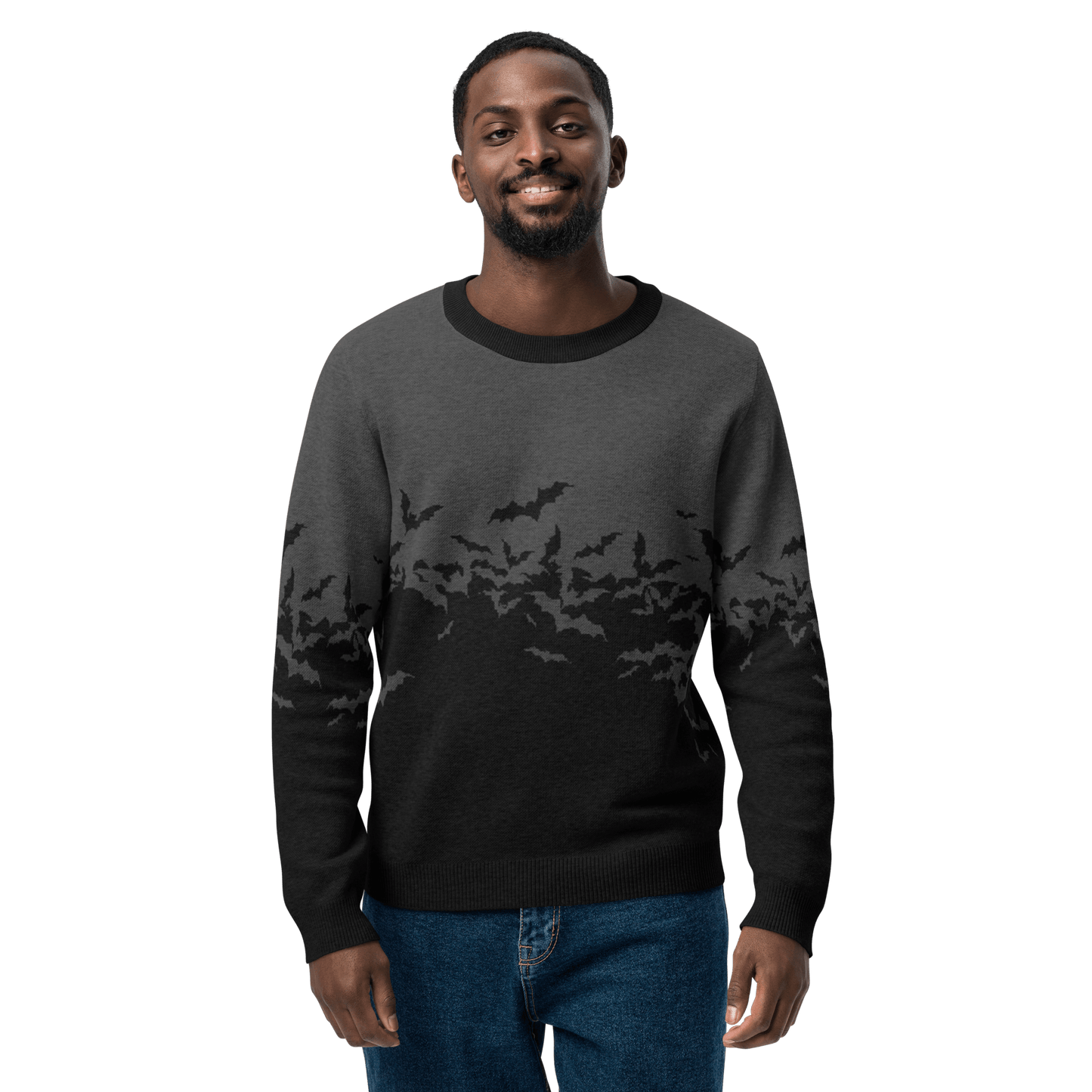 Night Swarm Knit Crewneck Sweater Goth Cloth Co.