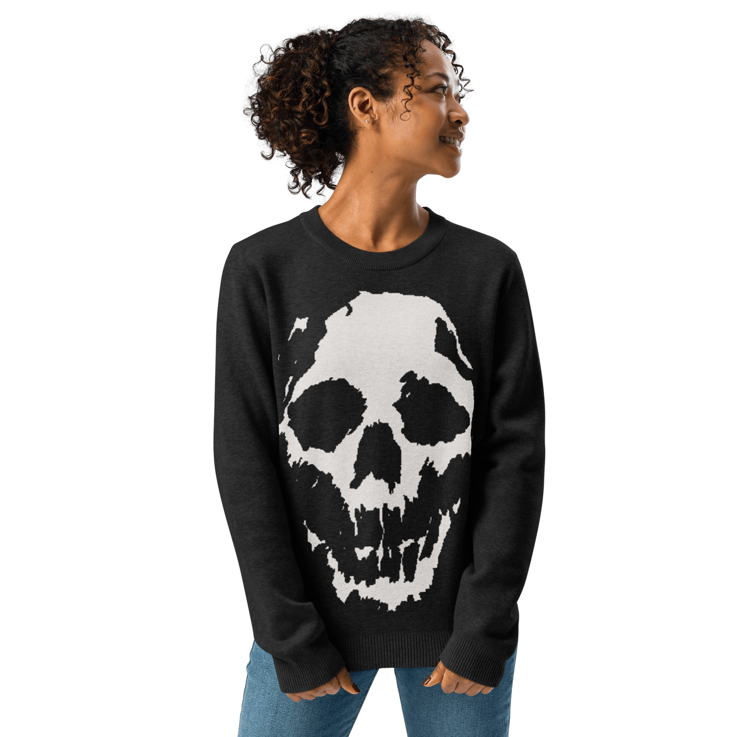 Night Terrors Knit Crewneck Sweater Goth Cloth Co.