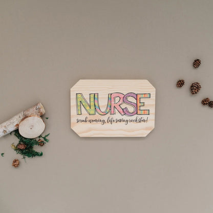 Nurse Definition Sign, nurse graduation gift, Nurse Wood Sign, Decor for Nursing Office, Nurse Appreciation Week Gifts Joyful Moose