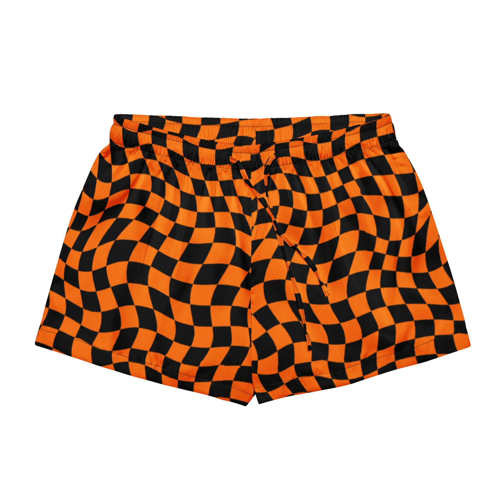October Tiles Checkered Silky Pajama Shorts Goth Cloth Co.