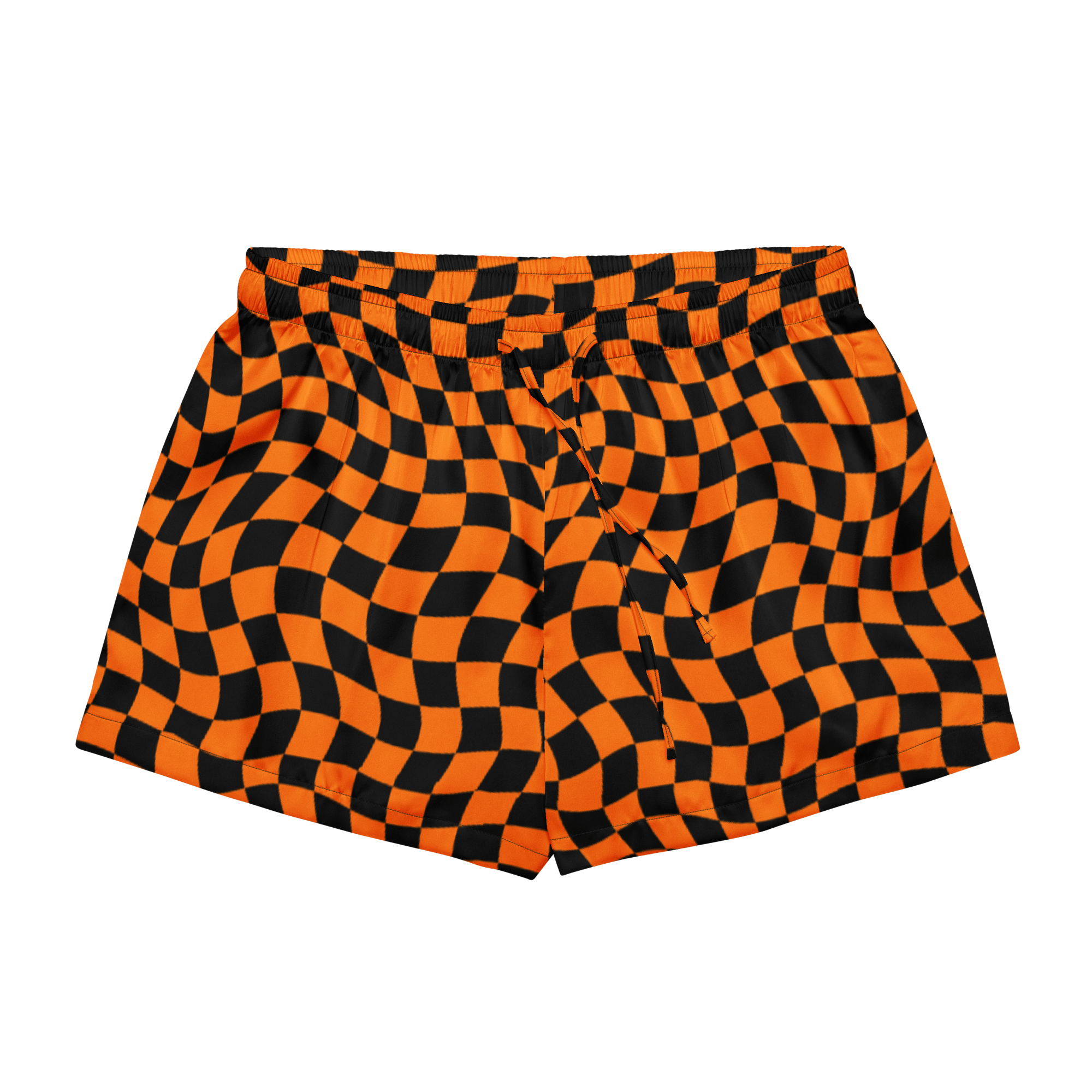 October Tiles Checkered Silky Pajama Shorts Goth Cloth Co.