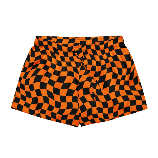October Tiles Checkered Silky Pajama Shorts Goth Cloth Co.