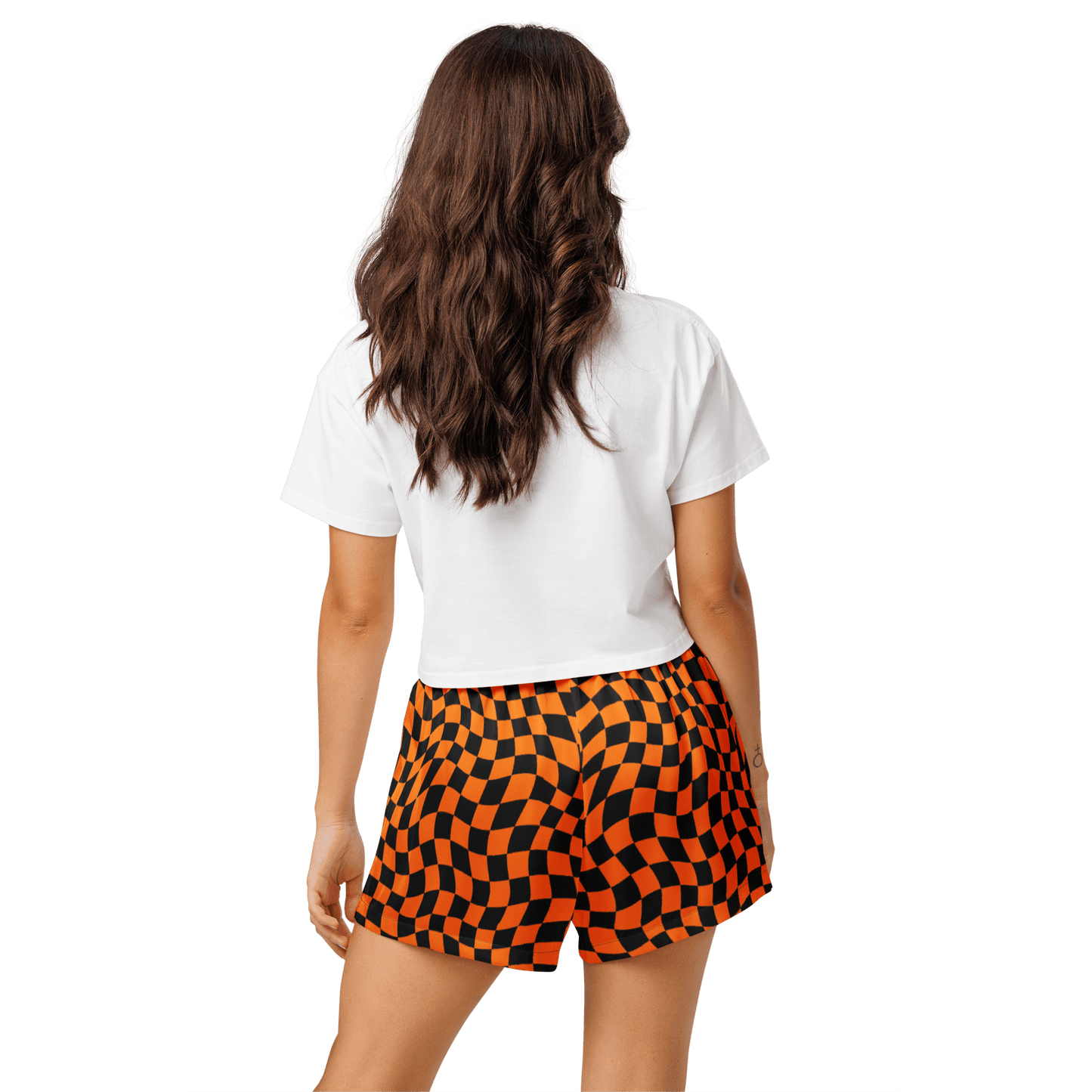 October Tiles Checkered Silky Pajama Shorts Goth Cloth Co.