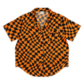 October Tiles Checkered Silky Pajama Top Goth Cloth Co.