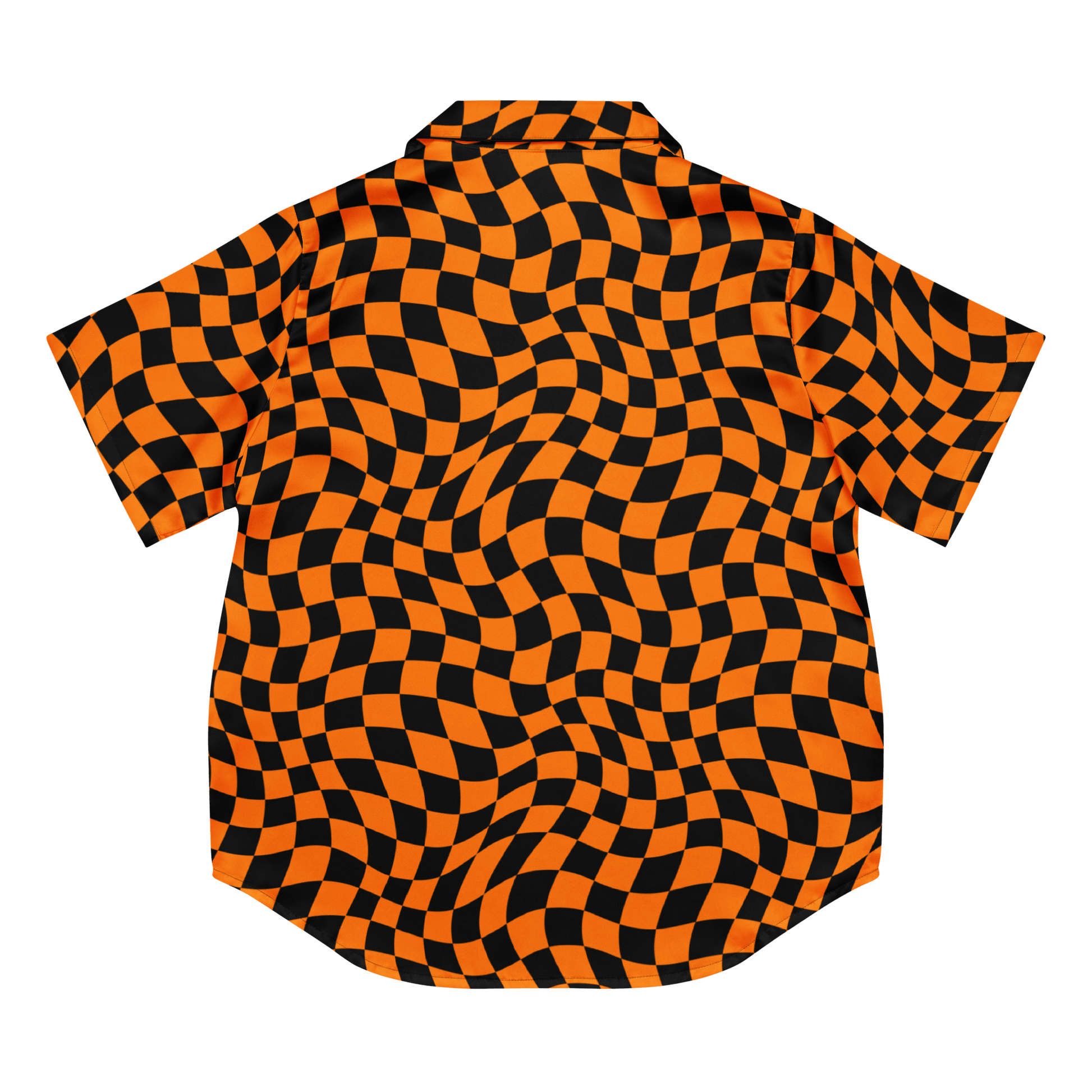 October Tiles Checkered Silky Pajama Top Goth Cloth Co.