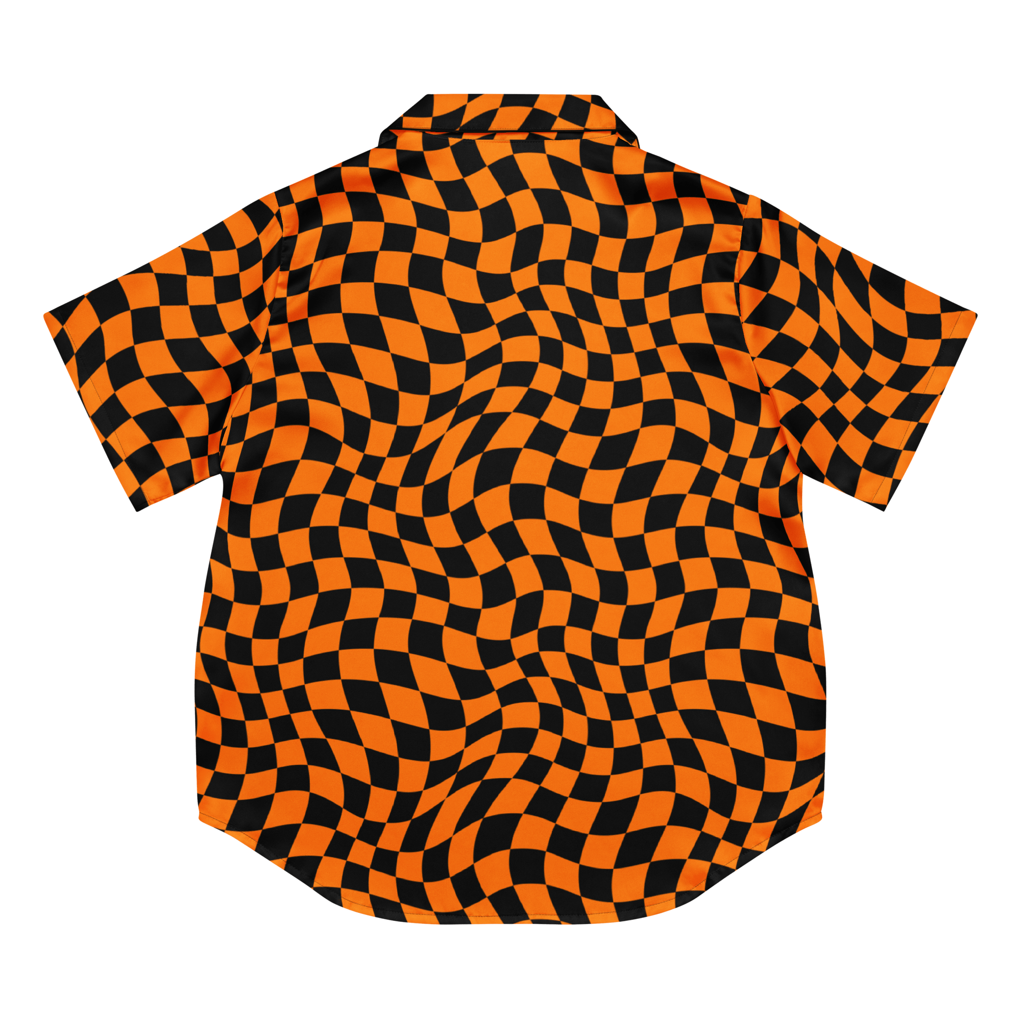 October Tiles Checkered Silky Pajama Top Goth Cloth Co.