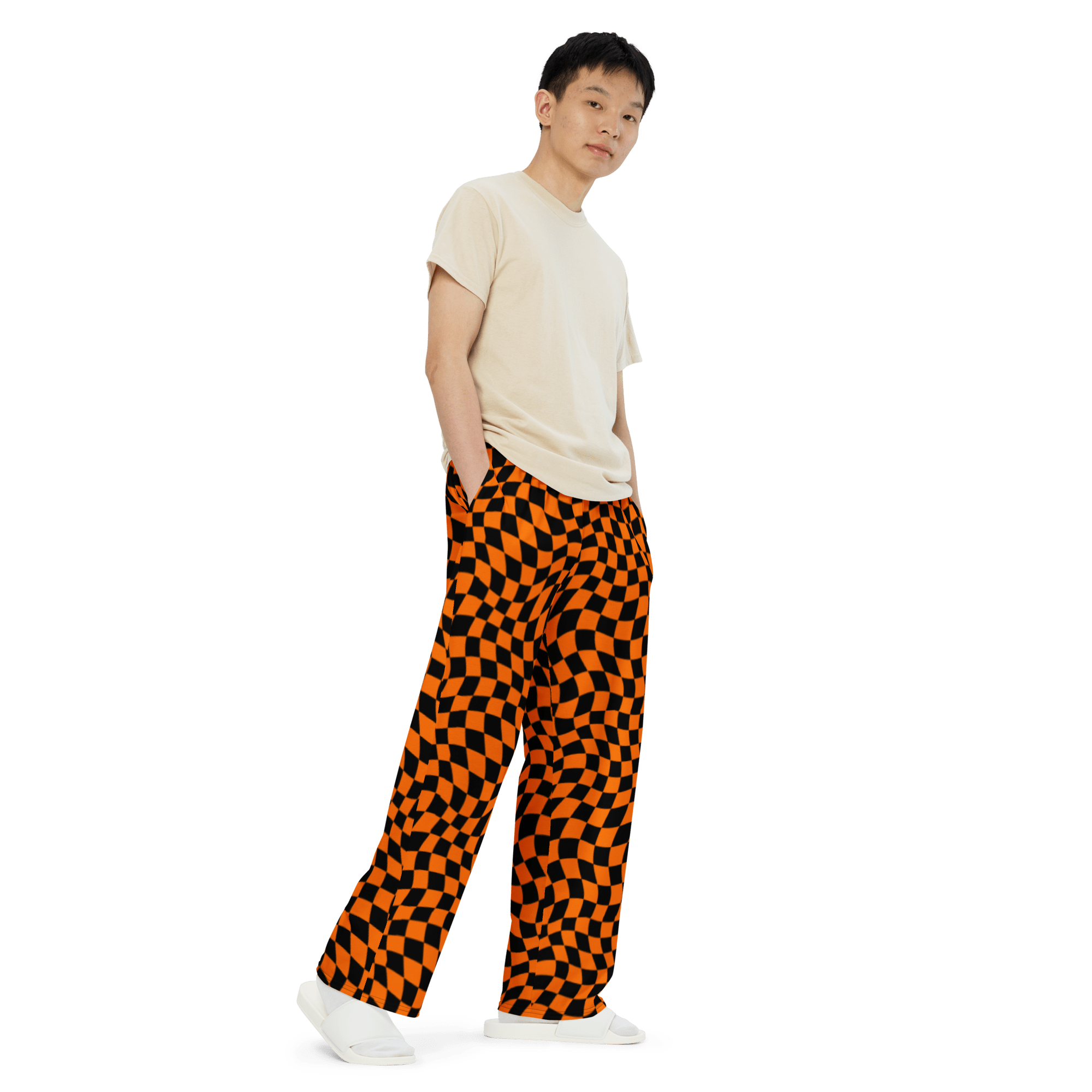 October Tiles Wide Leg Lounge Pants Goth Cloth Co.