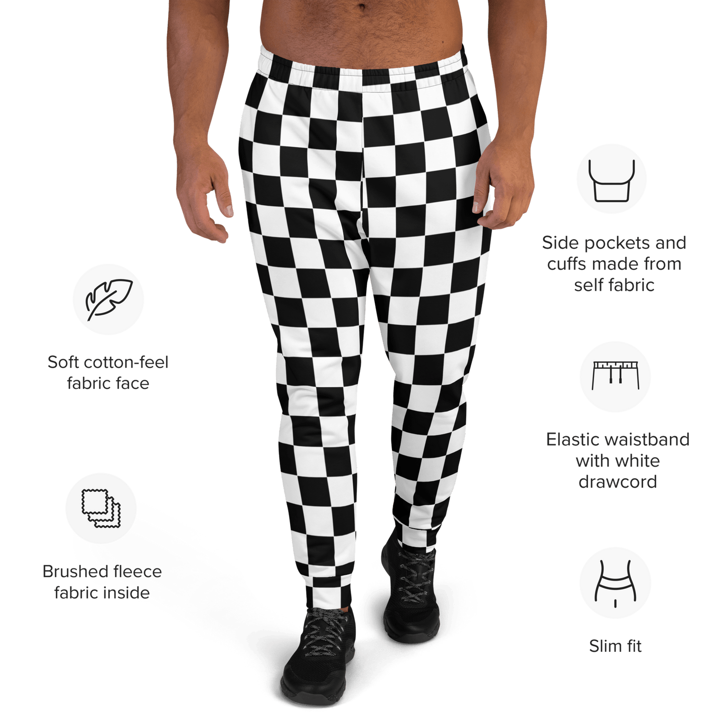 OG Checkerboard Unisex Joggers Goth Cloth Co.
