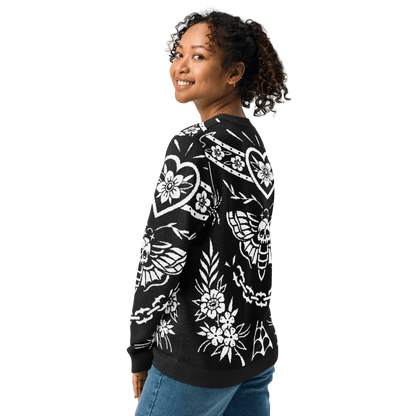 Old School Ink Knit Crewneck Sweater Goth Cloth Co.