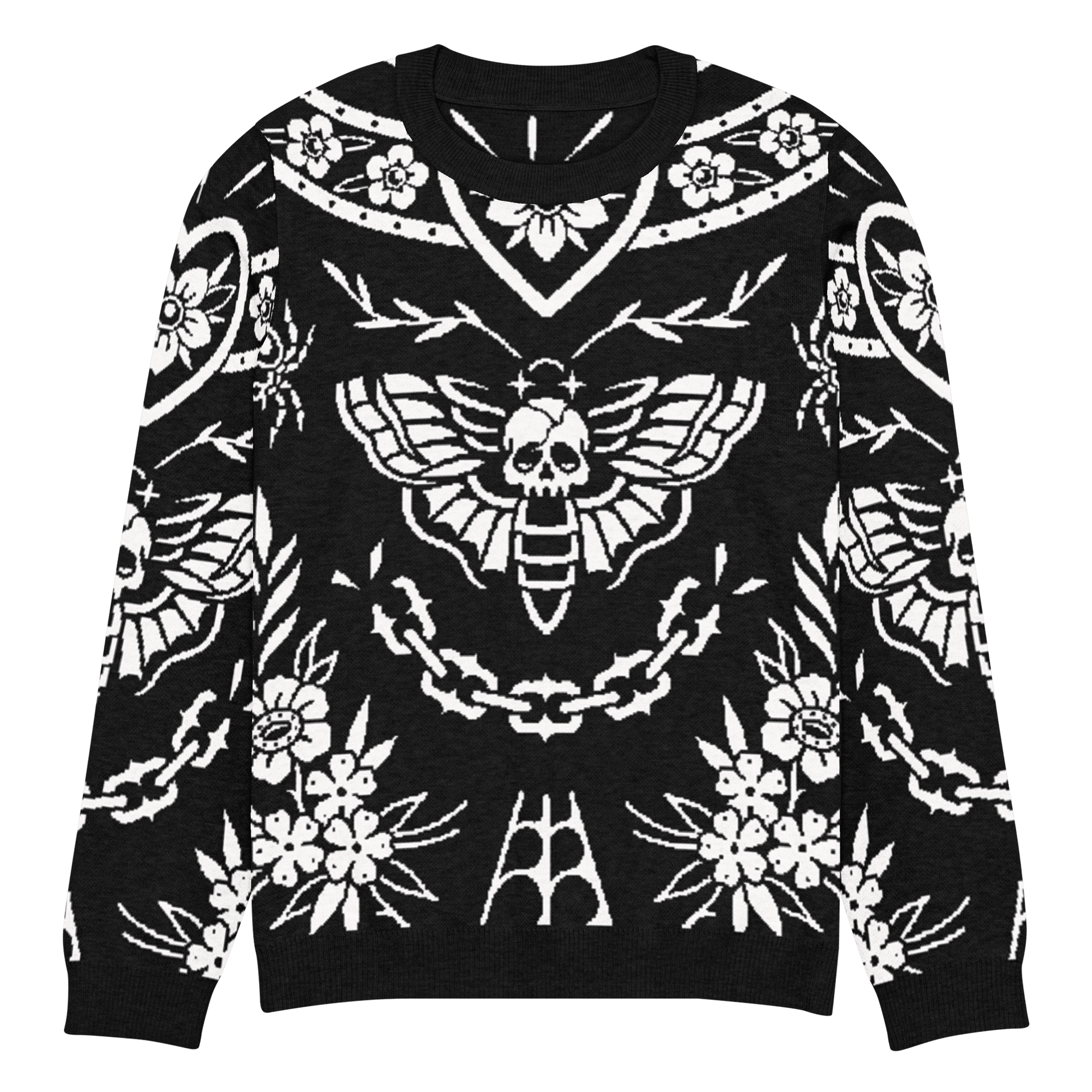 Old School Ink Knit Crewneck Sweater Goth Cloth Co.
