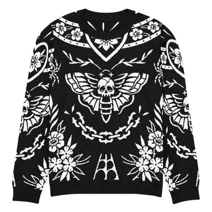 Old School Ink Knit Crewneck Sweater Goth Cloth Co.