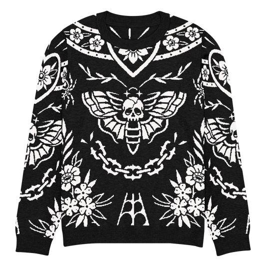 Old School Ink Knit Crewneck Sweater Goth Cloth Co.