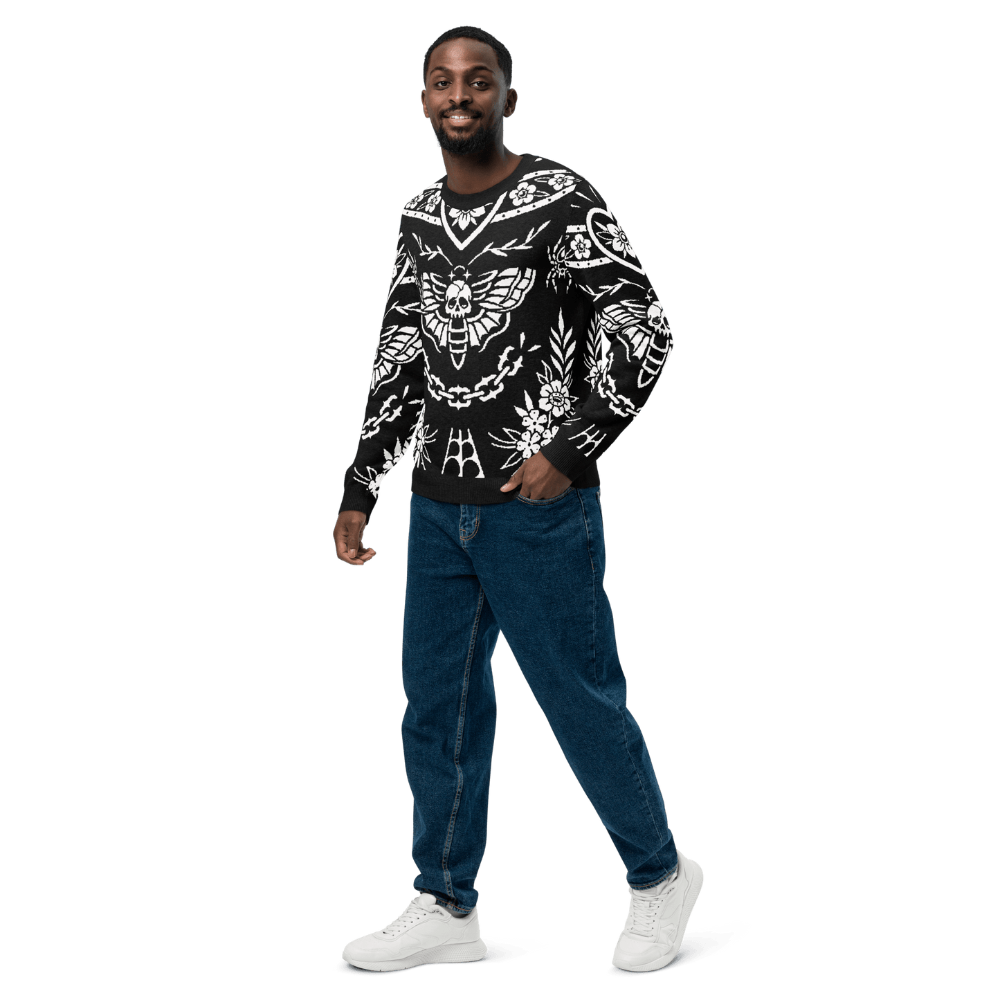 Old School Ink Knit Crewneck Sweater Goth Cloth Co.