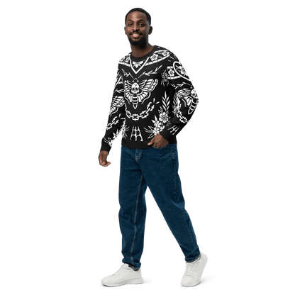 Old School Ink Knit Crewneck Sweater Goth Cloth Co.