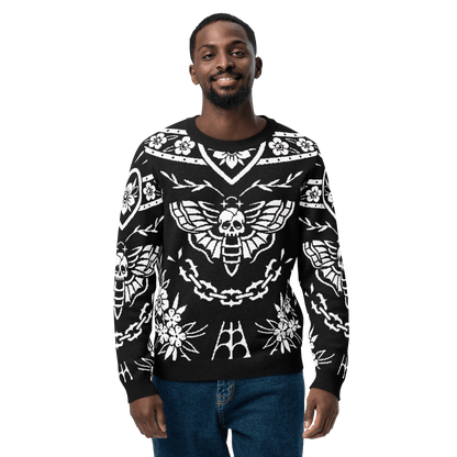 Old School Ink Knit Crewneck Sweater Goth Cloth Co.
