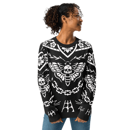 Old School Ink Knit Crewneck Sweater Goth Cloth Co.