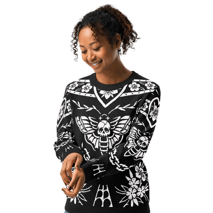 Old School Ink Knit Crewneck Sweater Goth Cloth Co.