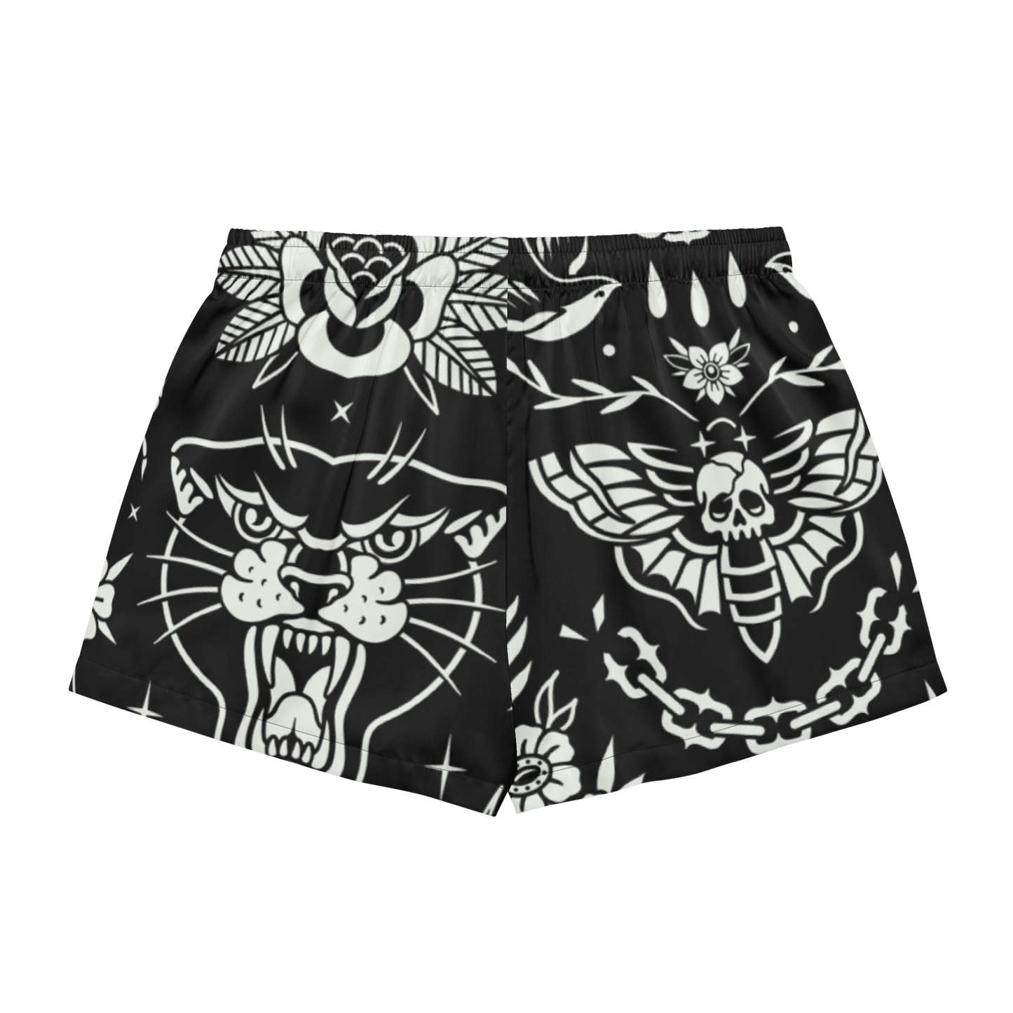 Old School Ink Silky Pajama Shorts Goth Cloth Co.
