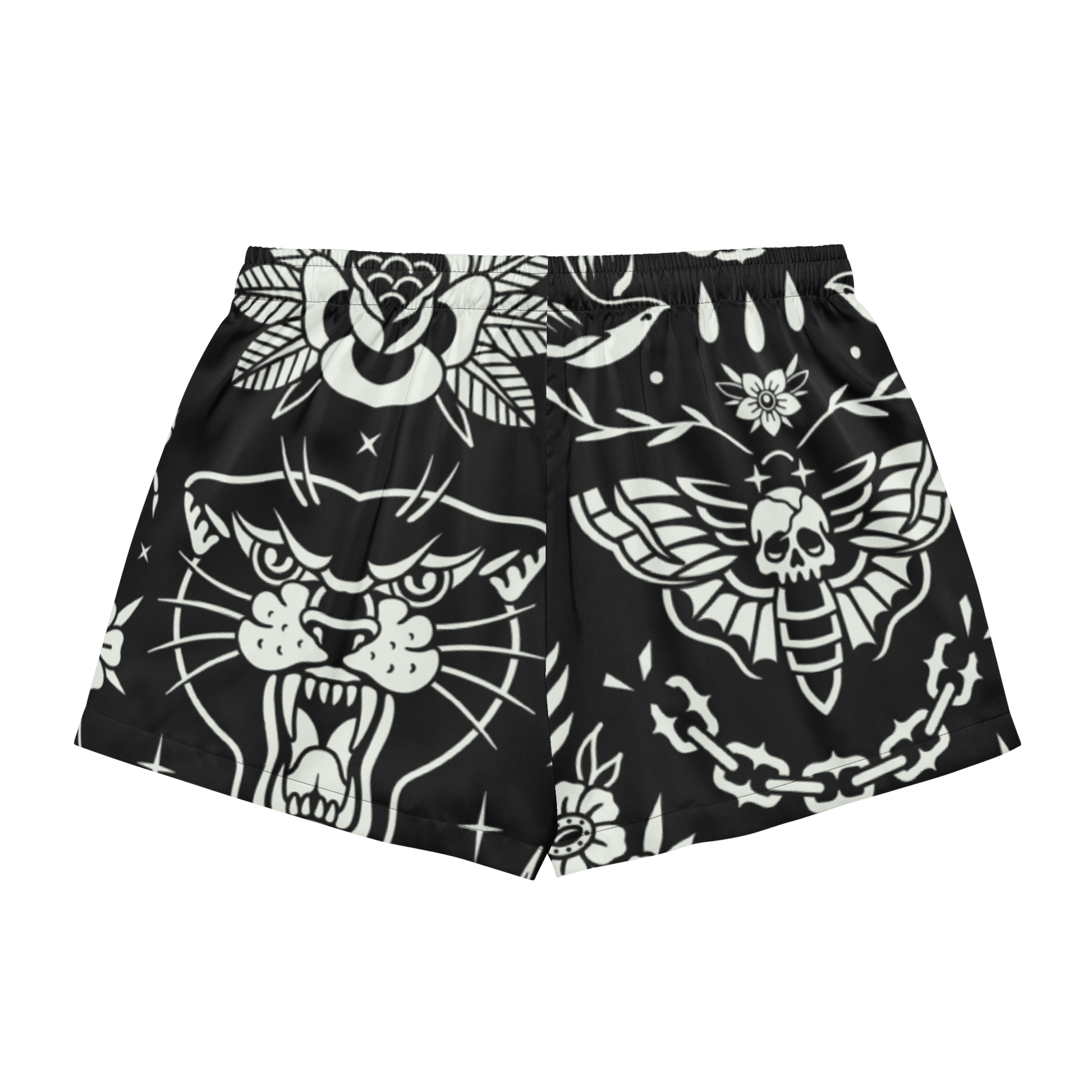 Old School Ink Silky Pajama Shorts Goth Cloth Co.