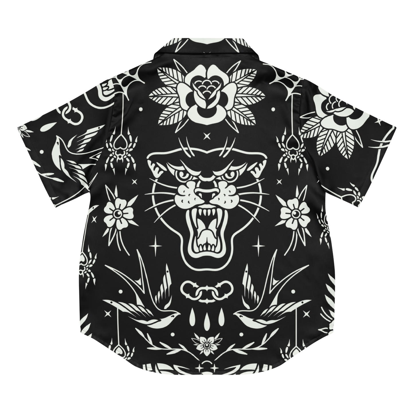 Old School Ink Silky Pajama Top Goth Cloth Co.