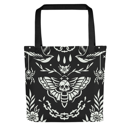 Old School Ink Tote Bag Goth Cloth Co.