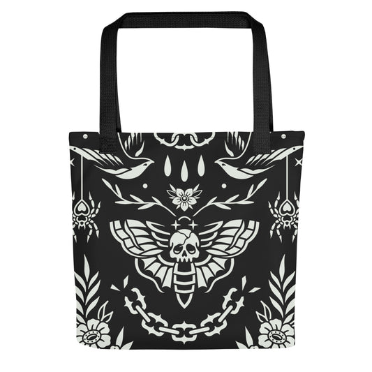 Old School Ink Tote Bag Goth Cloth Co.